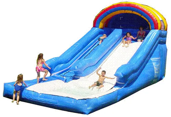 24ft rainbow water slide inflatable for rent in Las Vegas