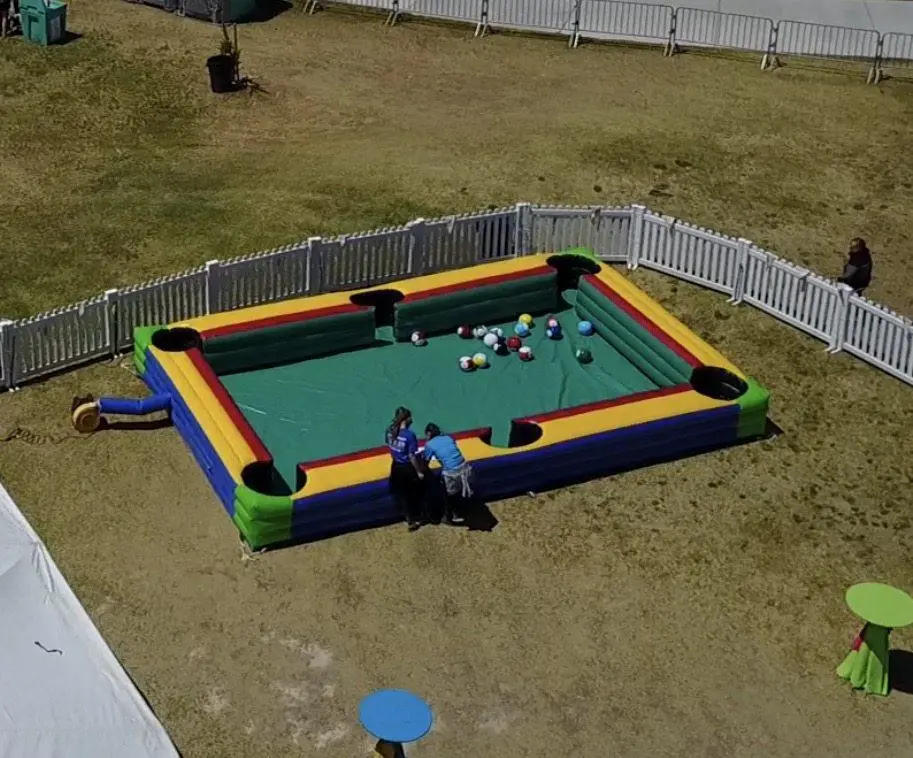 Billiard soccer game inflatable for rent in Las Vegas