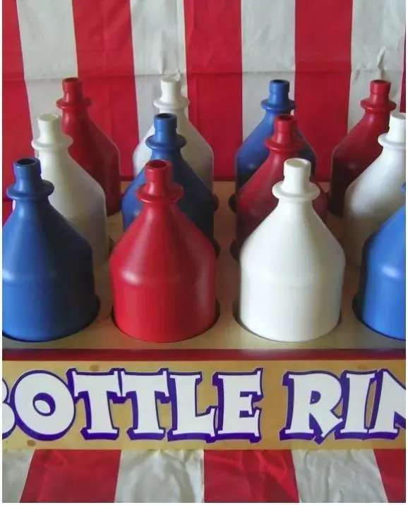 Bottle ring toss carnival game for rent in Las Vegas