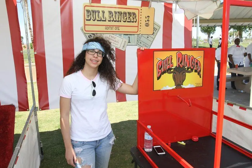 Bull ringer carnival game for rent in Las Vegas