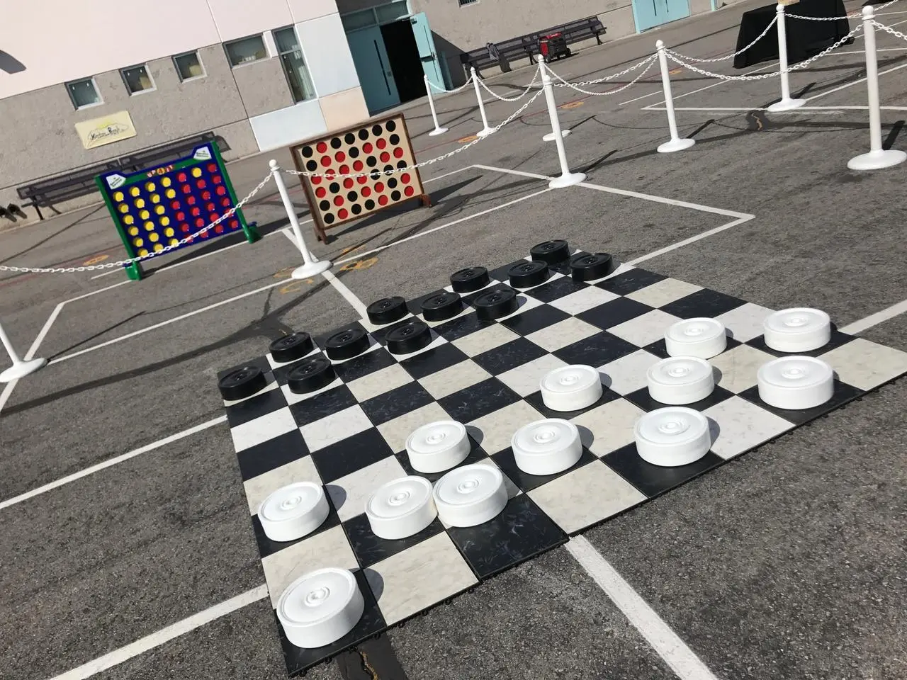 Giant checkers game for rent in Las Vegas