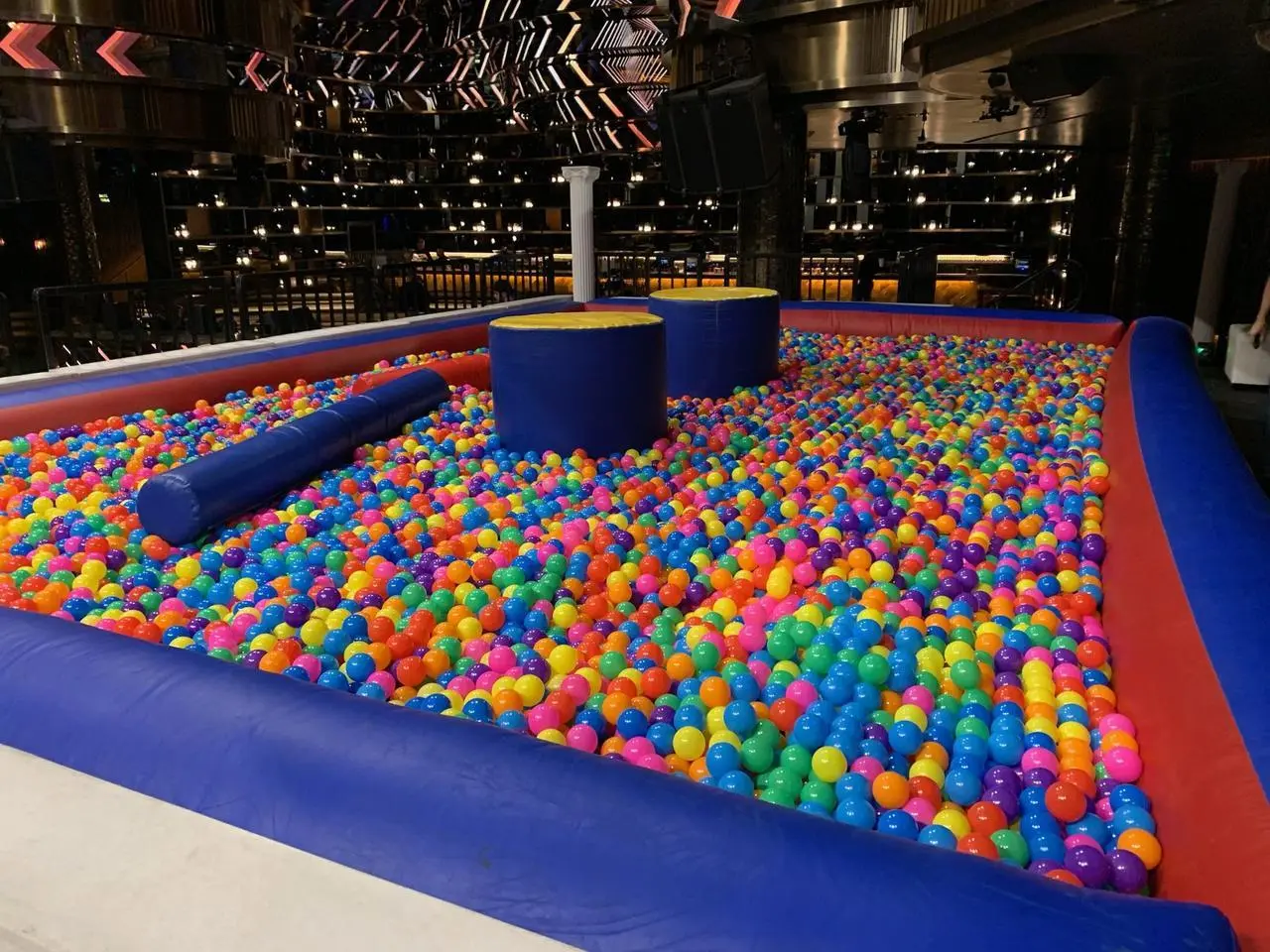 Indoor ball pit thousands colored balls inflatable structures for rent in Las Vegas