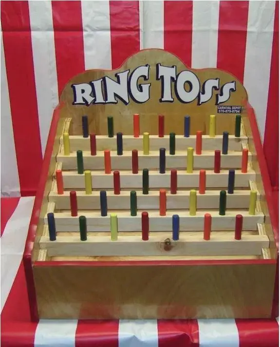Peg ring toss carnival game for rent in Las Vegas