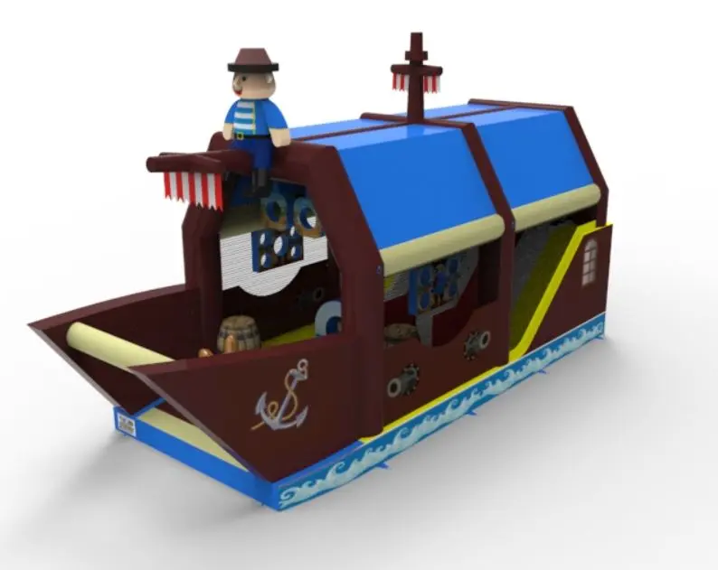 Pirate ship combo inflatable for rent in Las Vegas