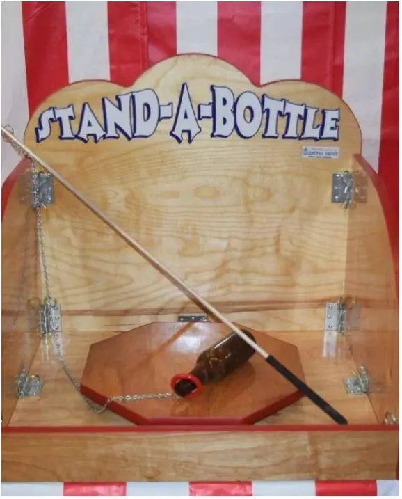 Stand a bottle carnival game for rent in Las Vegas