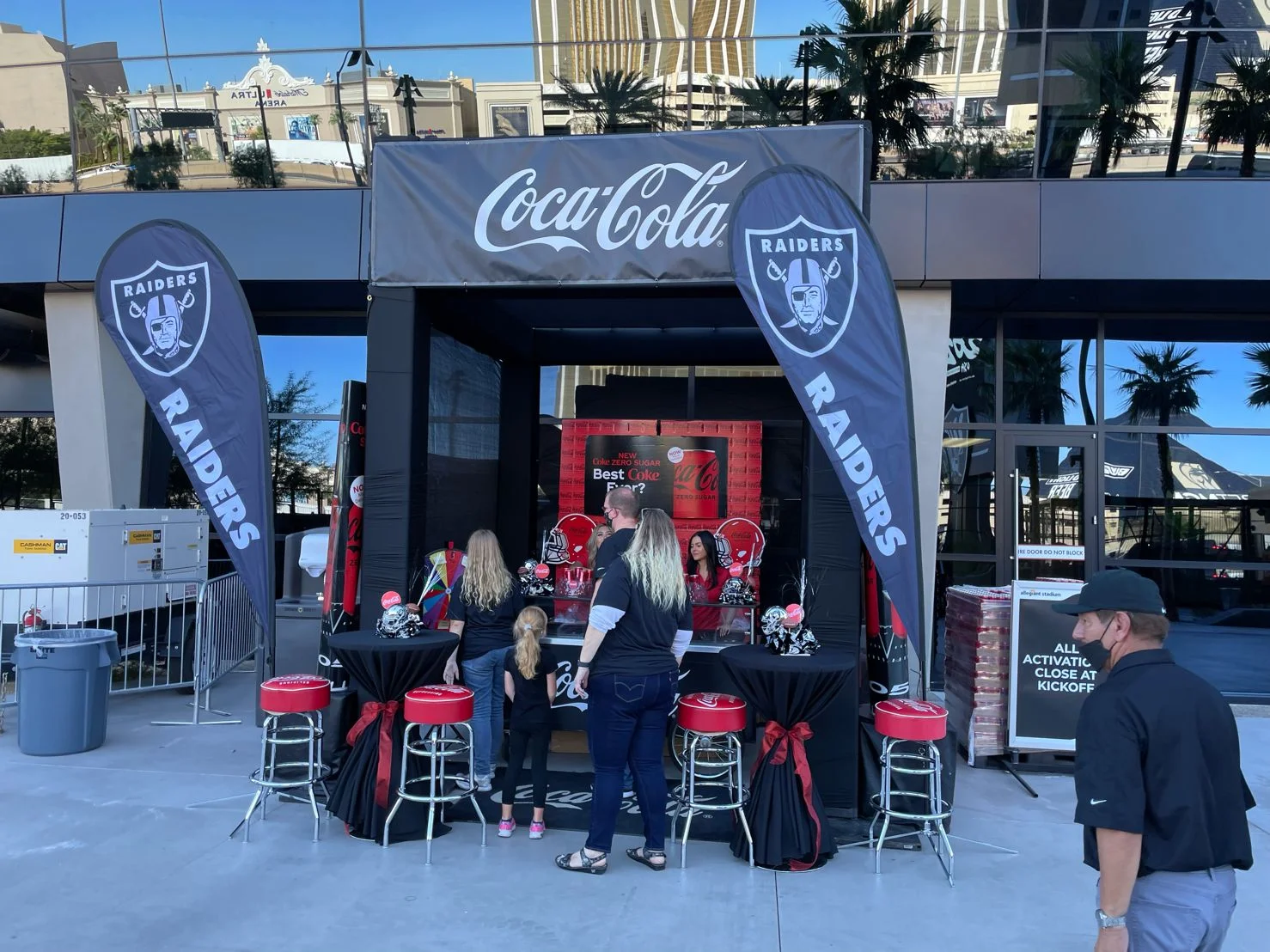 Custom built bar booth for a Las Vegas event