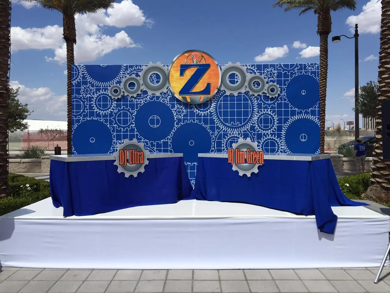 Custom printed signage branded displays for rent in Las Vegas