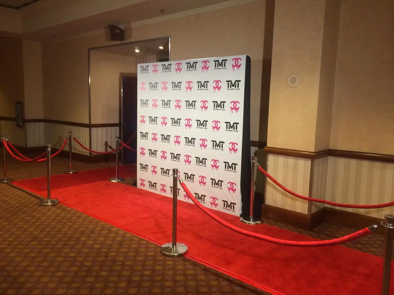 Step repeat backdrop red carpet event multiple logos for rent in Las Vegas