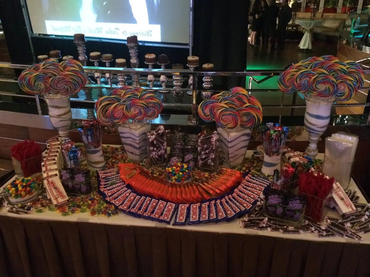 Candy buffet lollipops mms event catering for rent in Las Vegas