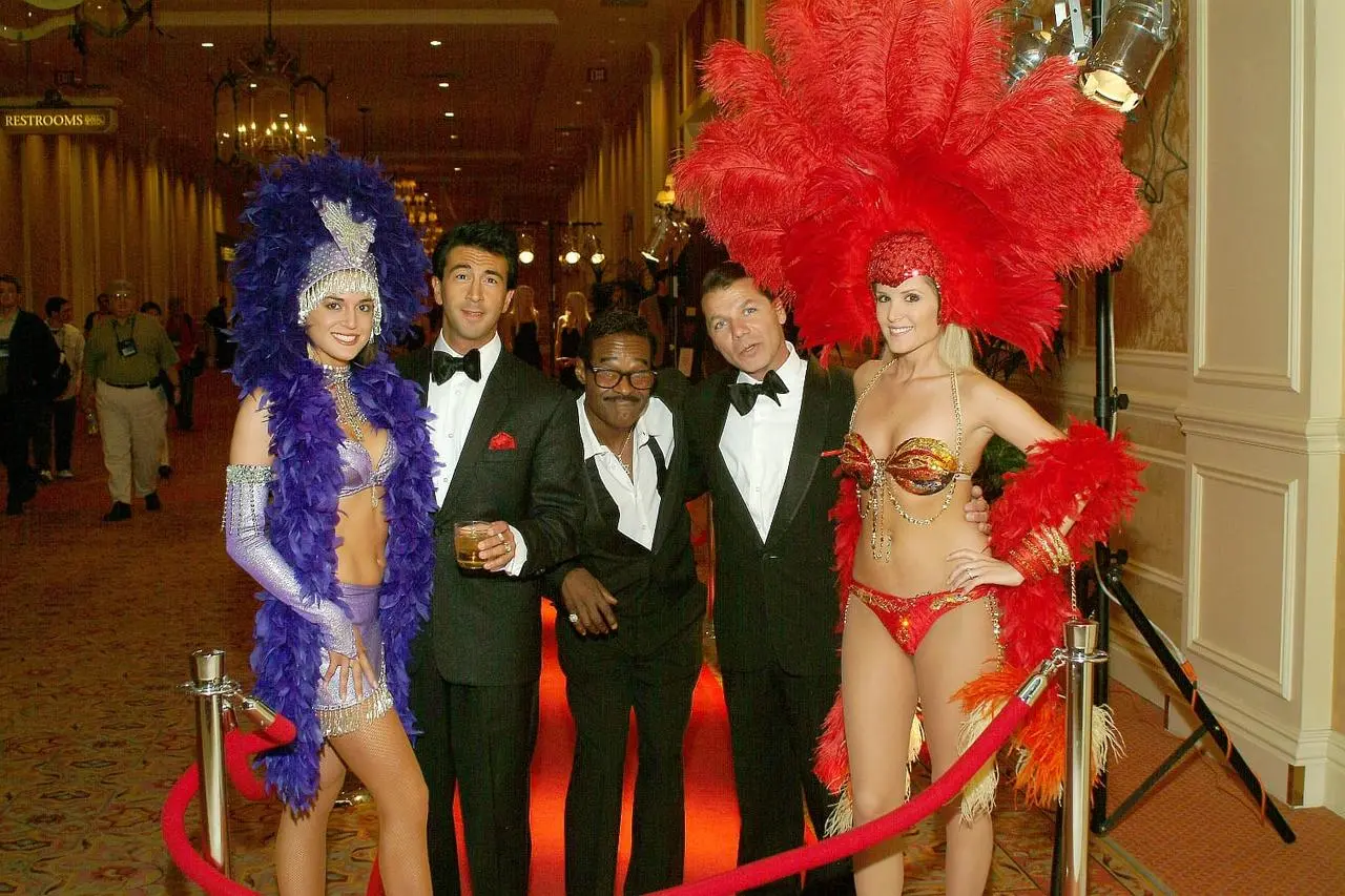Las vegas showgirls red carpet entrance event entertainment for rent in Las Vegas