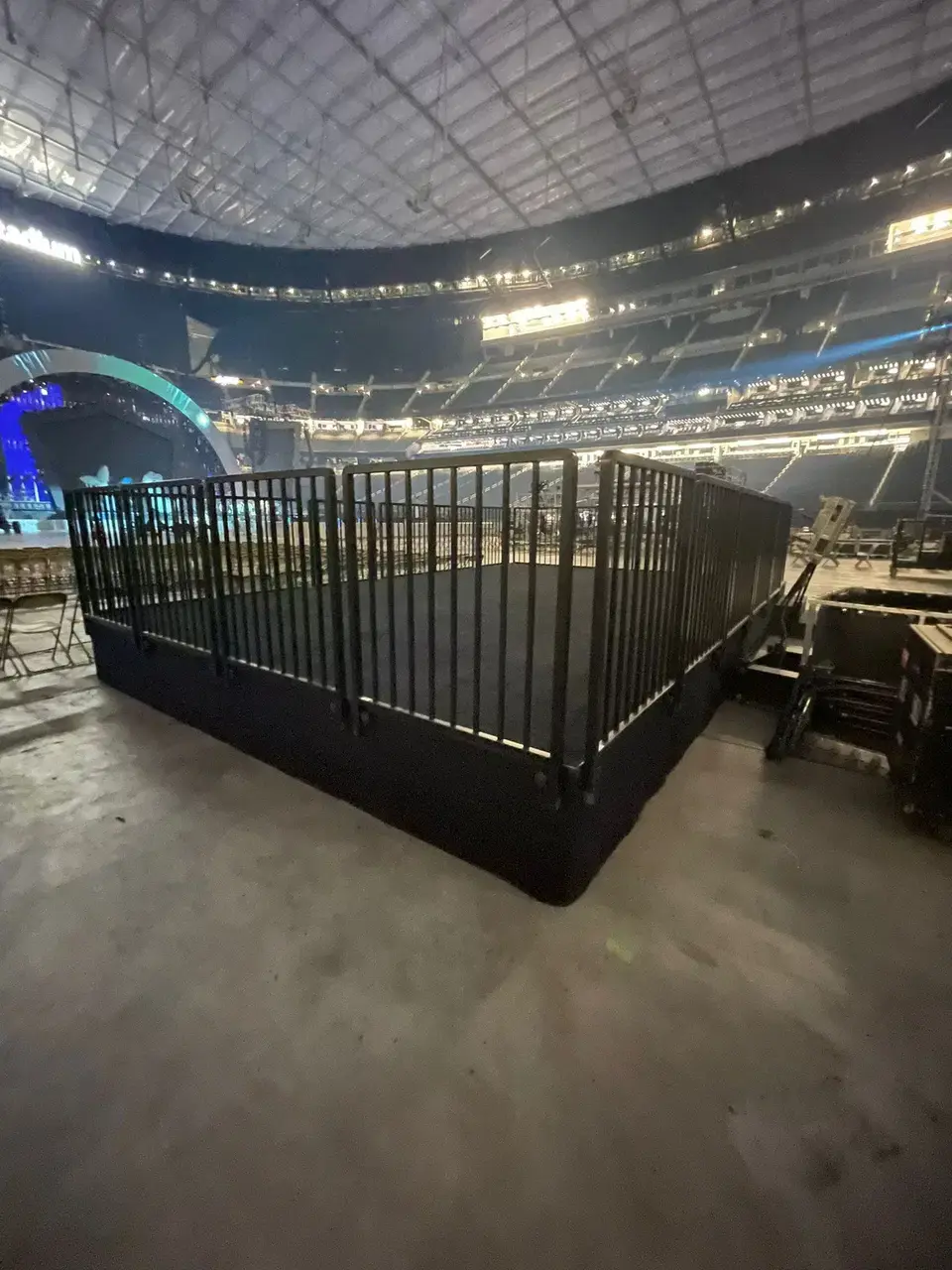 Audience riser bleacher seating stage for rent in Las Vegas