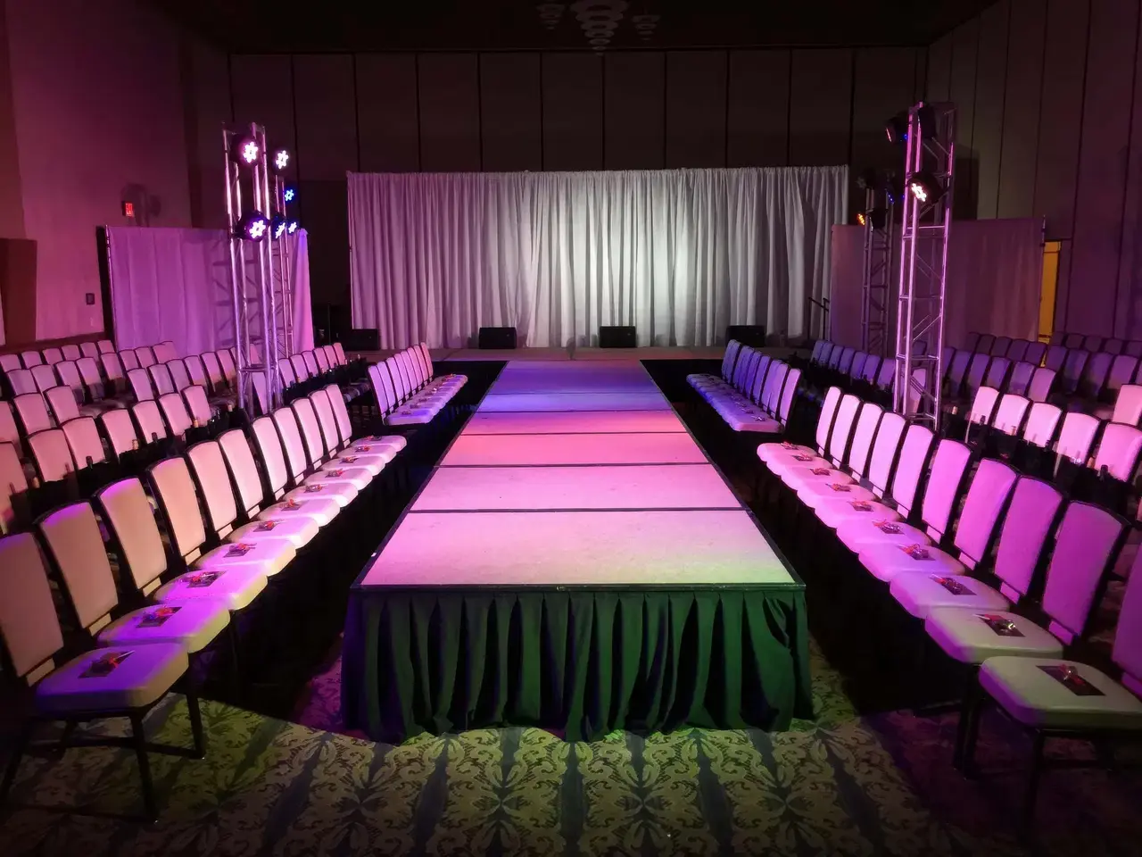 Fashion runway stage platform built for a Las Vegas event