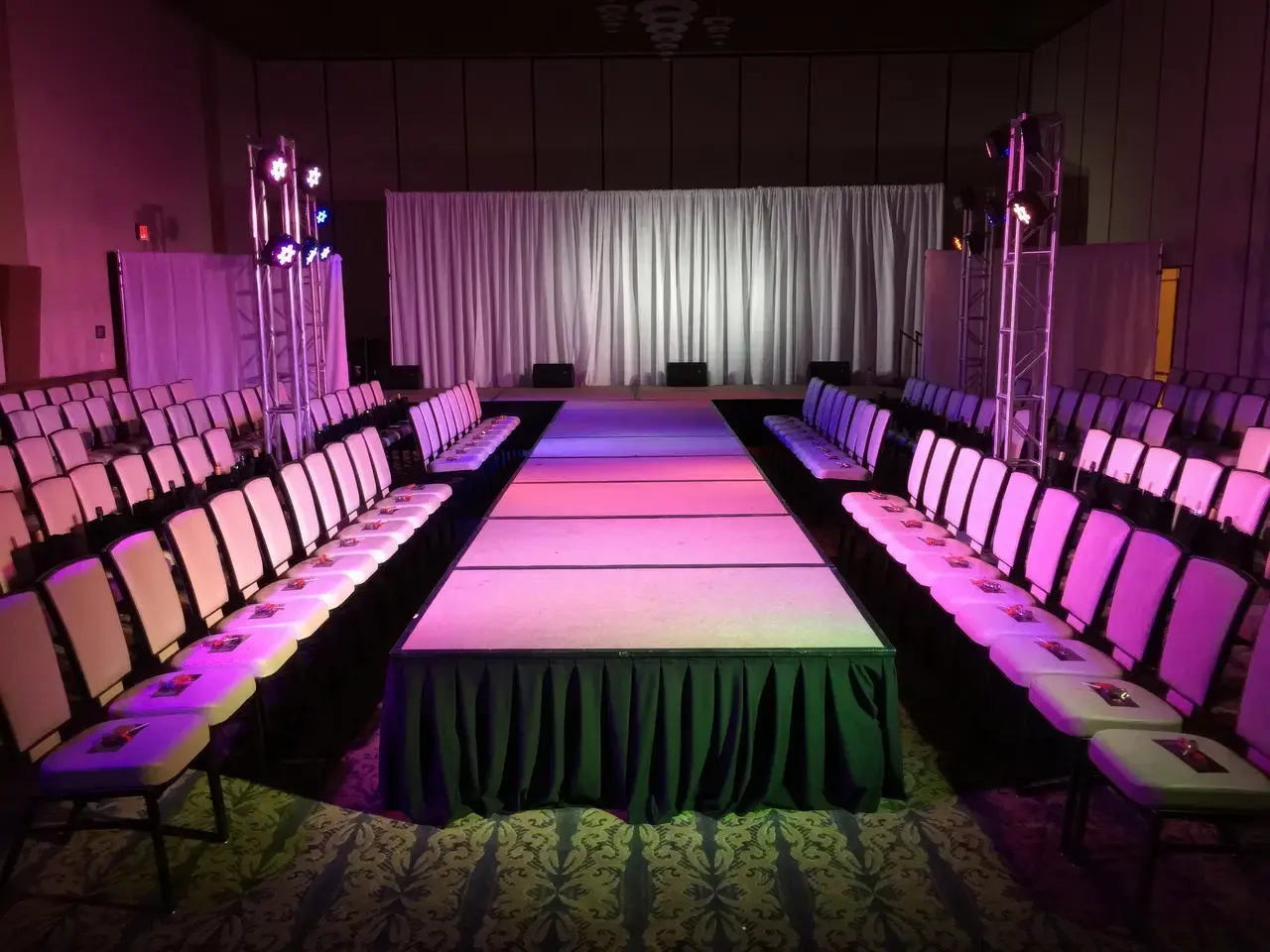 Fashion show runway stage production event rental for rent in Las Vegas