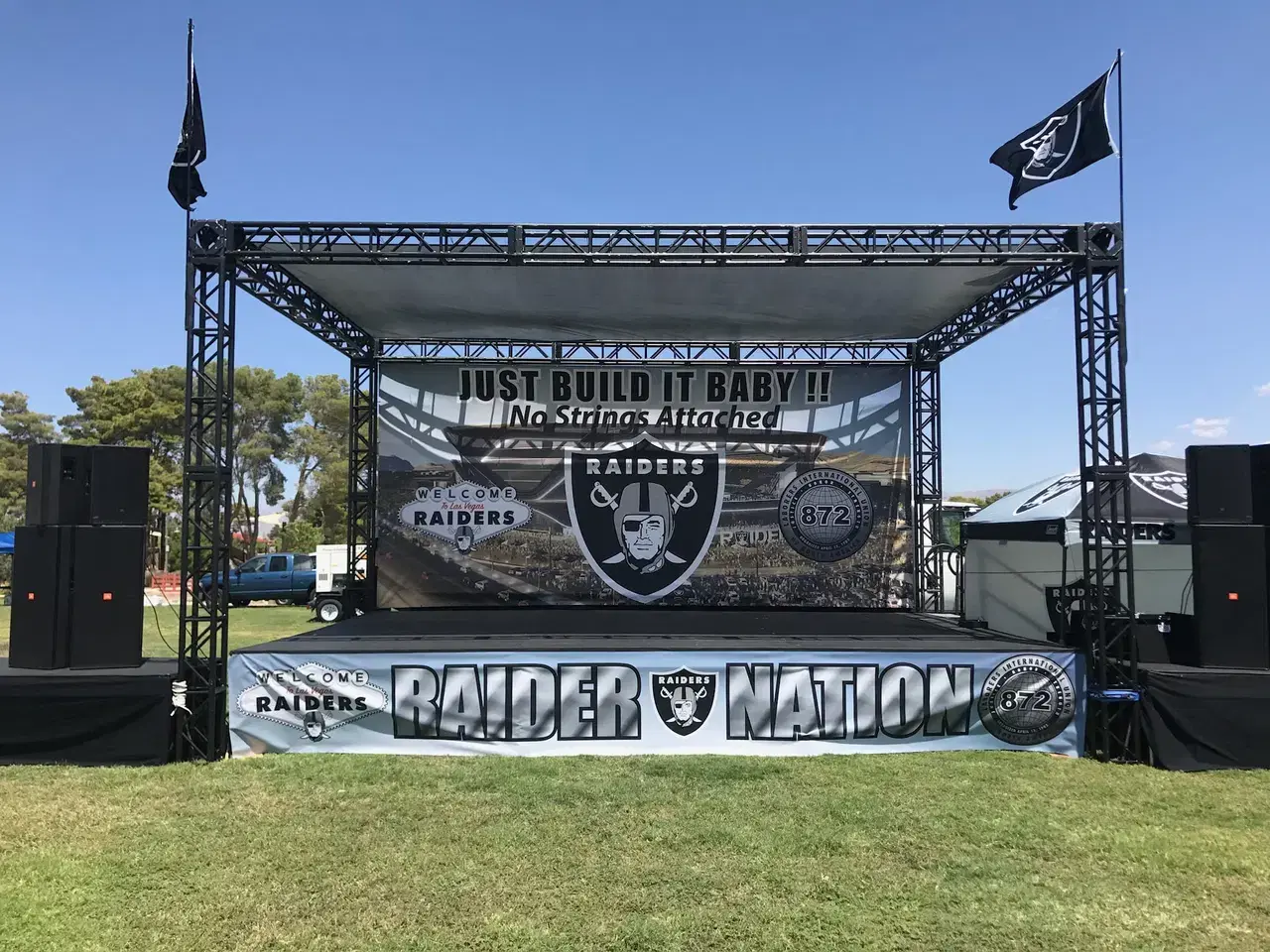 Outdoor corporate event stage production rental for rent in Las Vegas
