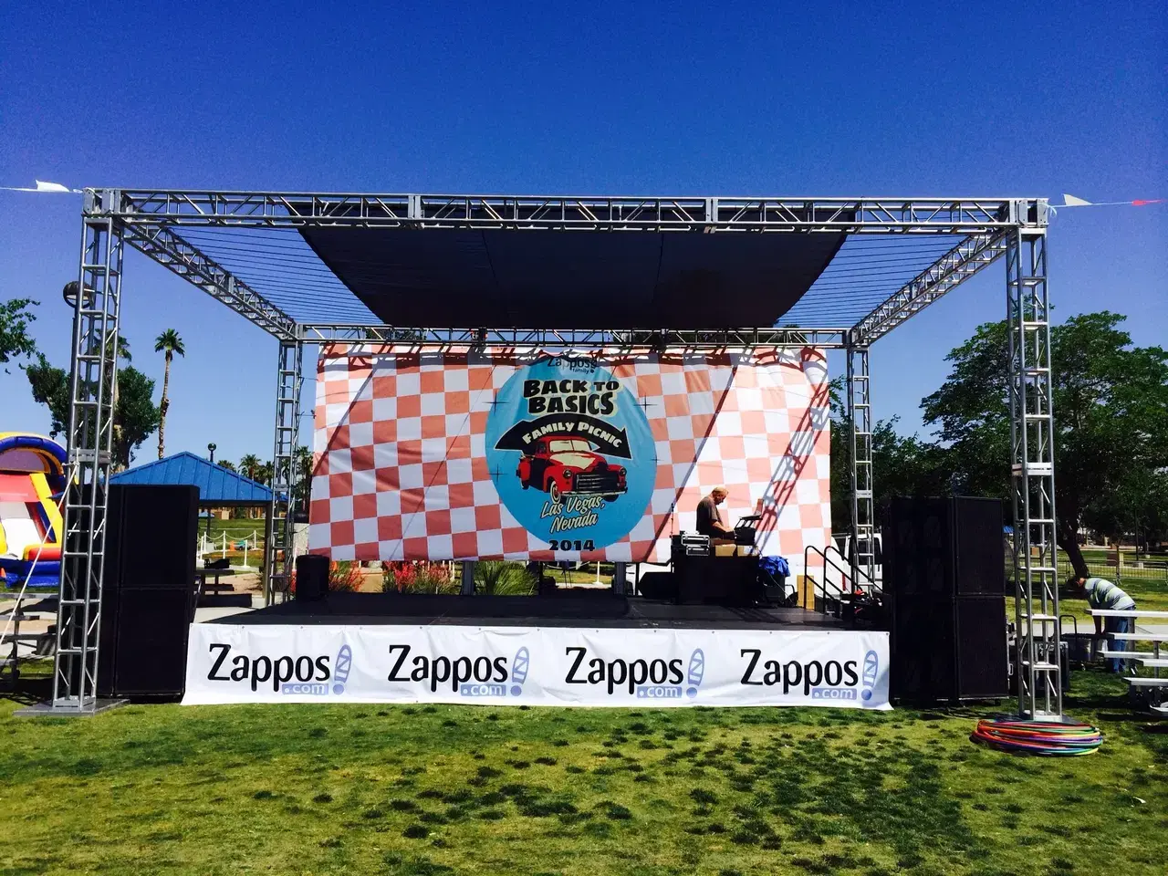 Small band stage performance platform for rent in Las Vegas