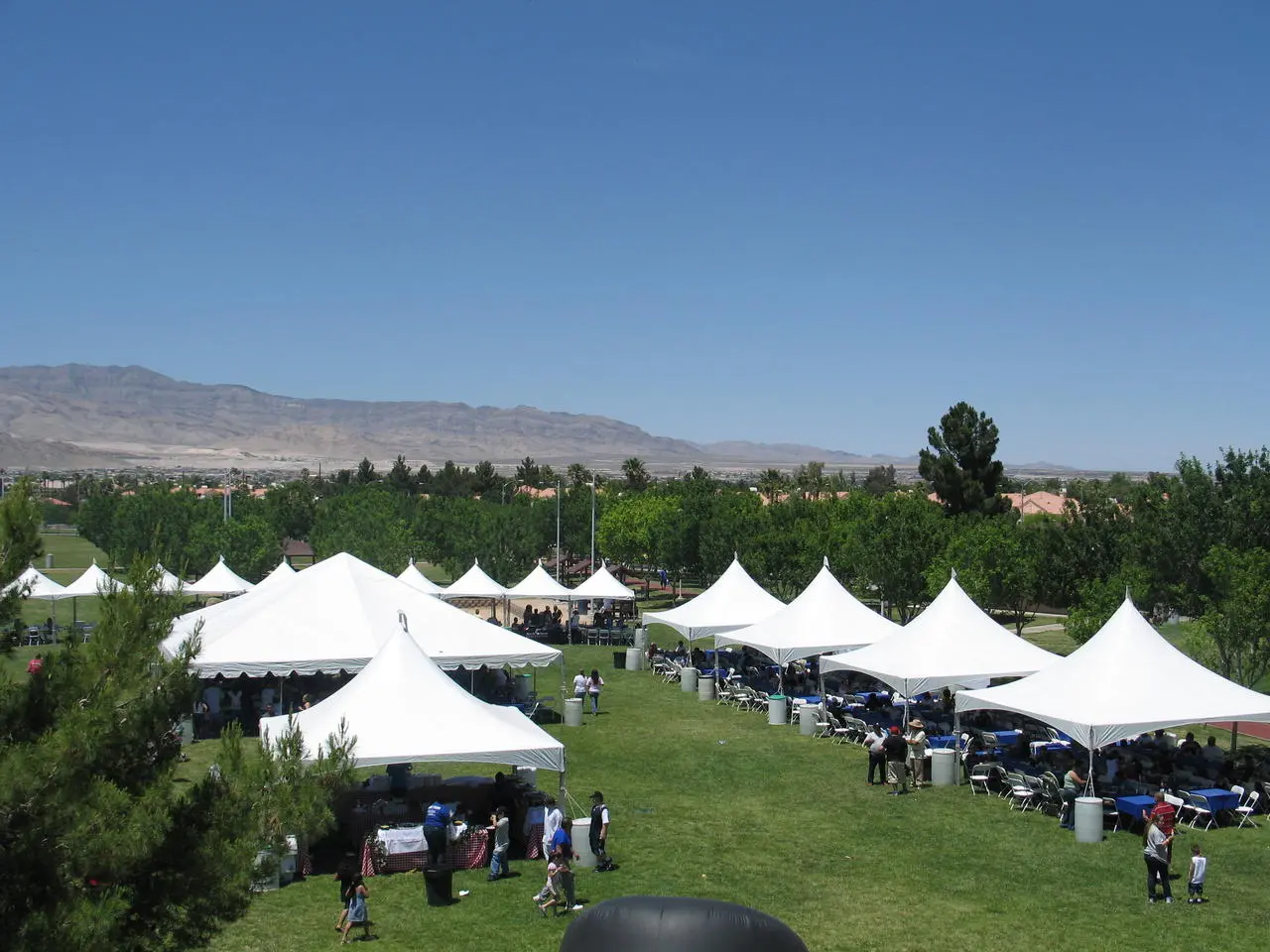 Large outdoor event multiple small tents festival for rent in Las Vegas