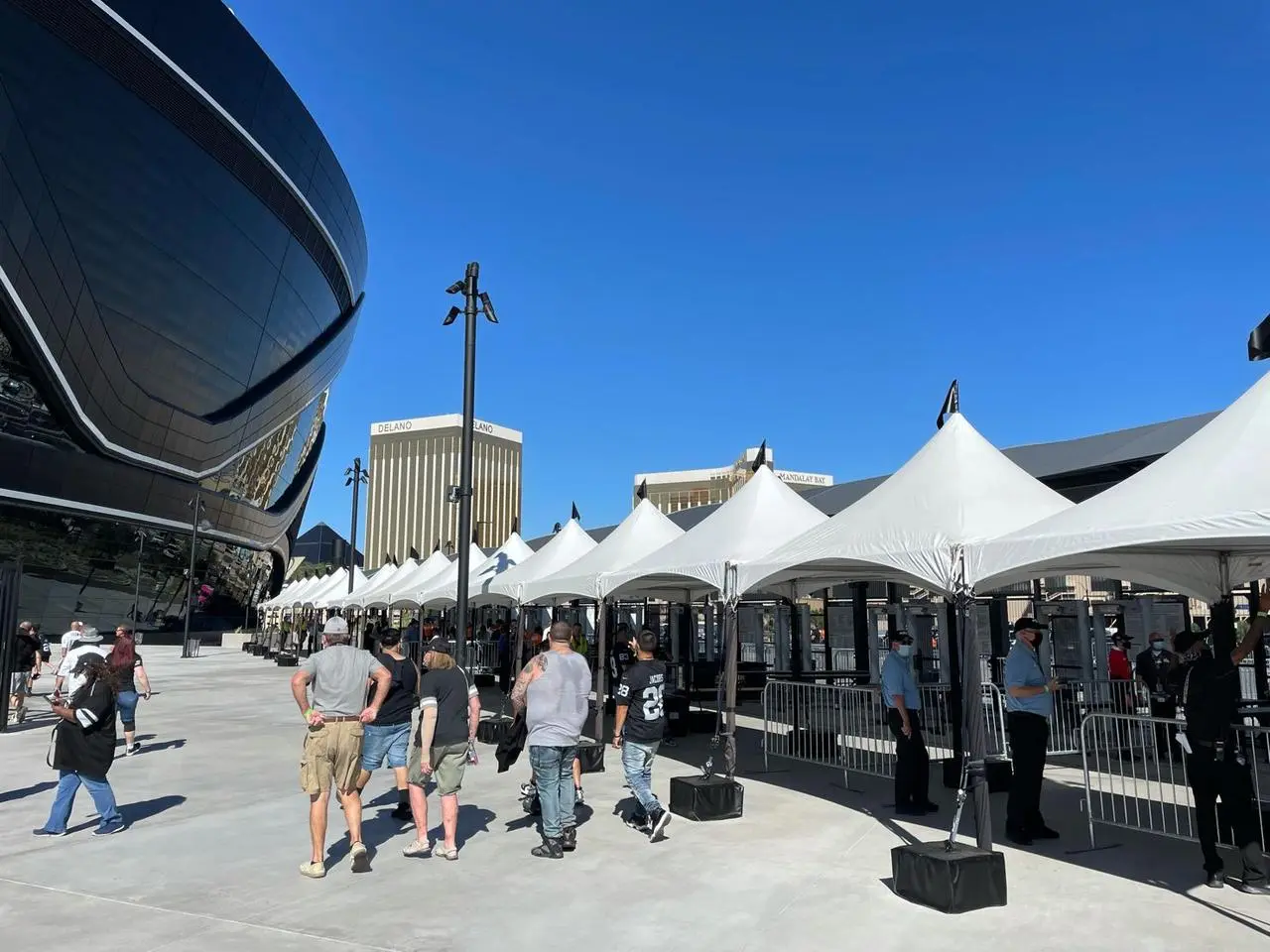 Small peak top frame tent outdoor dining setup for rent in Las Vegas
