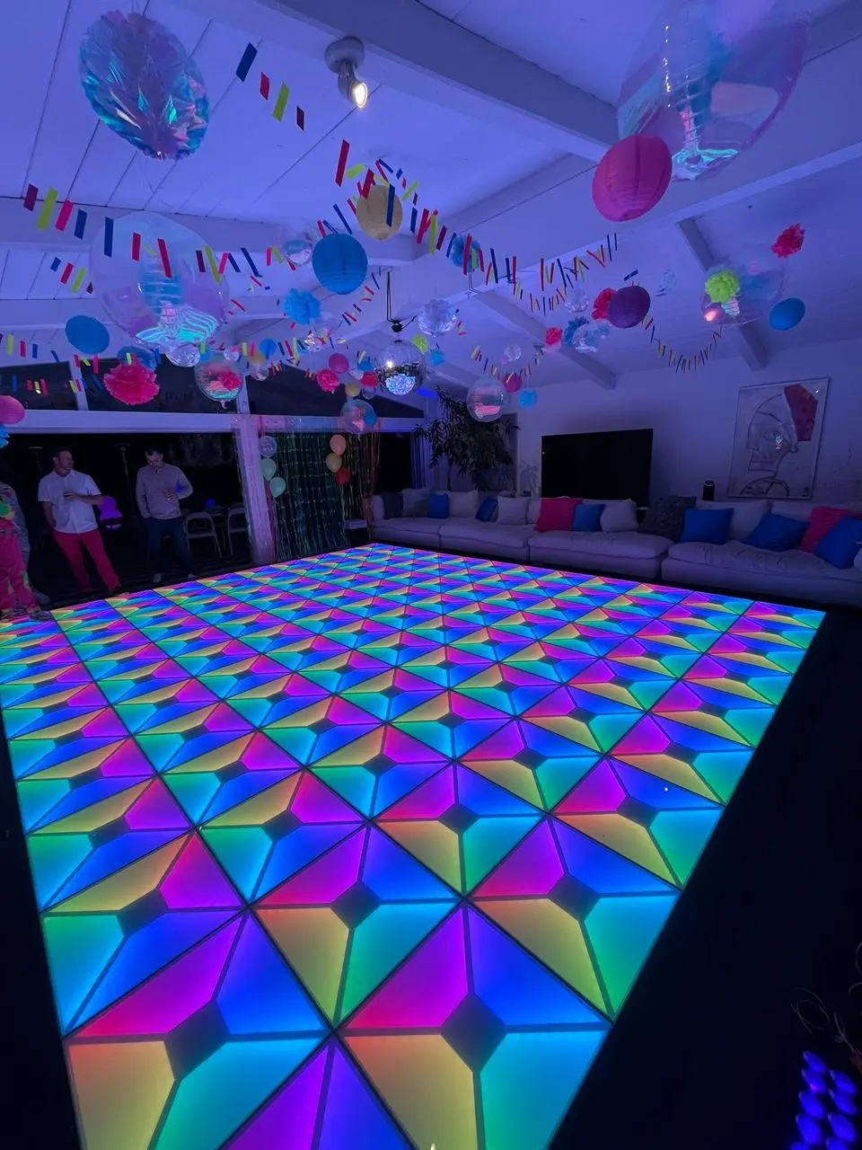 Baby palooza led dance floor colorful decorations party for rent in Las Vegas