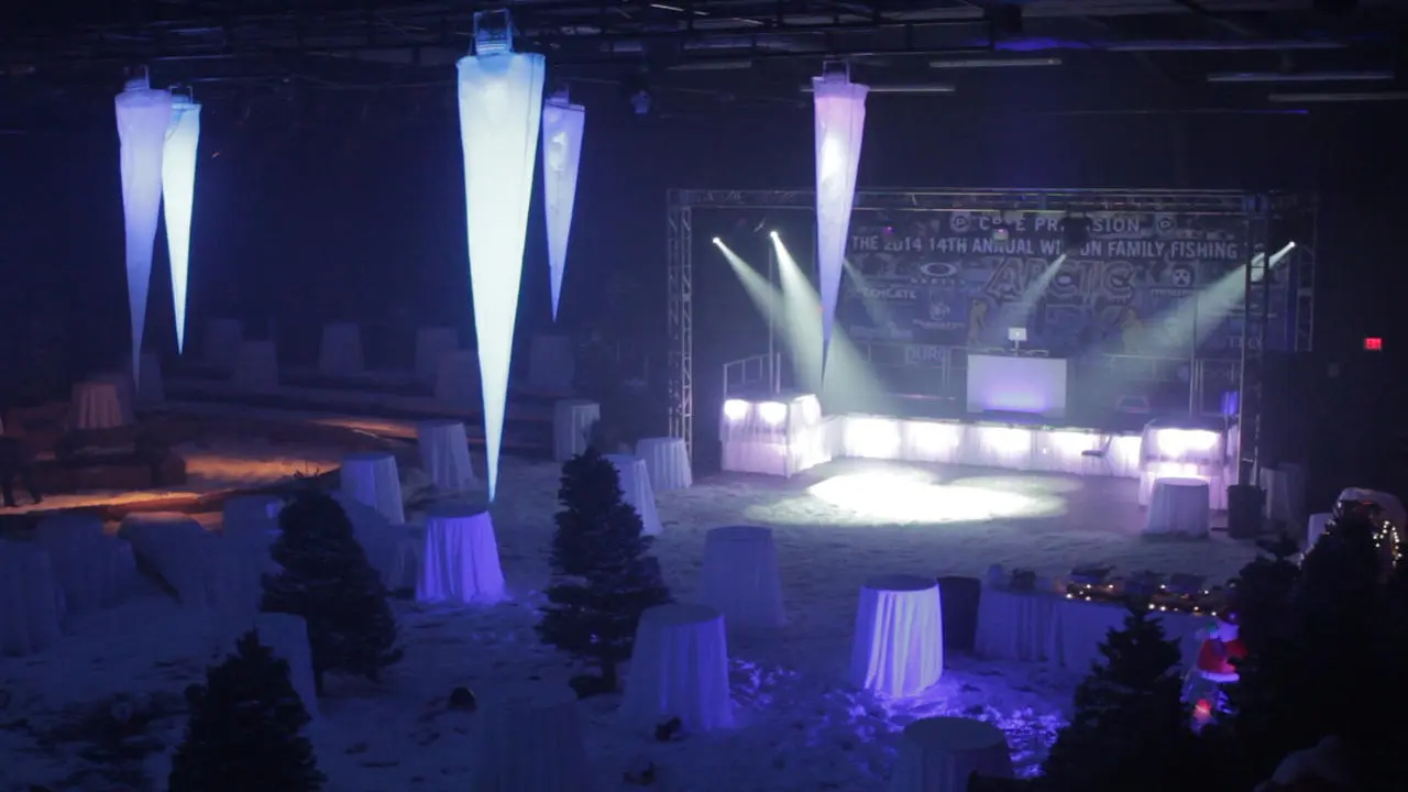 Holiday decor stage for rent in Las Vegas