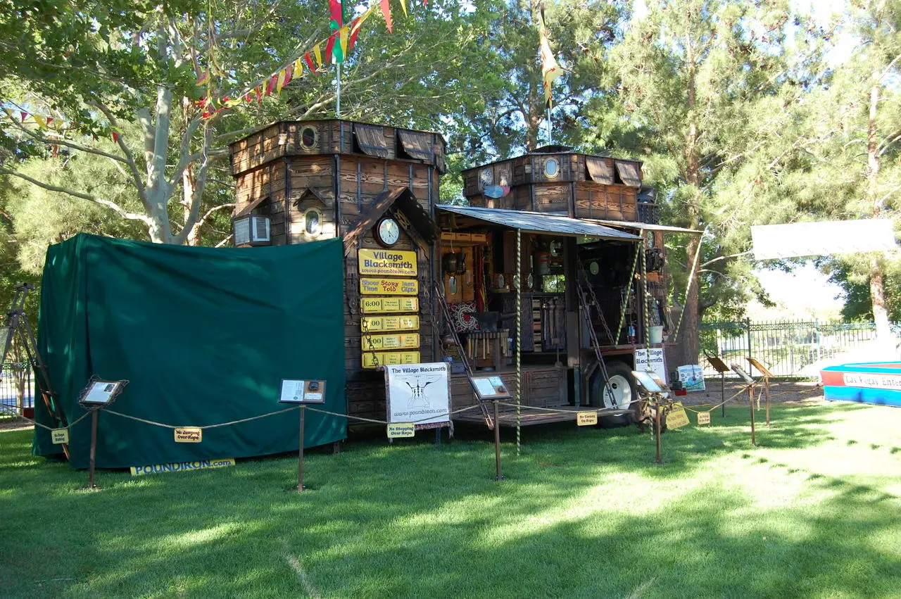 Renaissance themed blacksmith shop for rent in Las Vegas