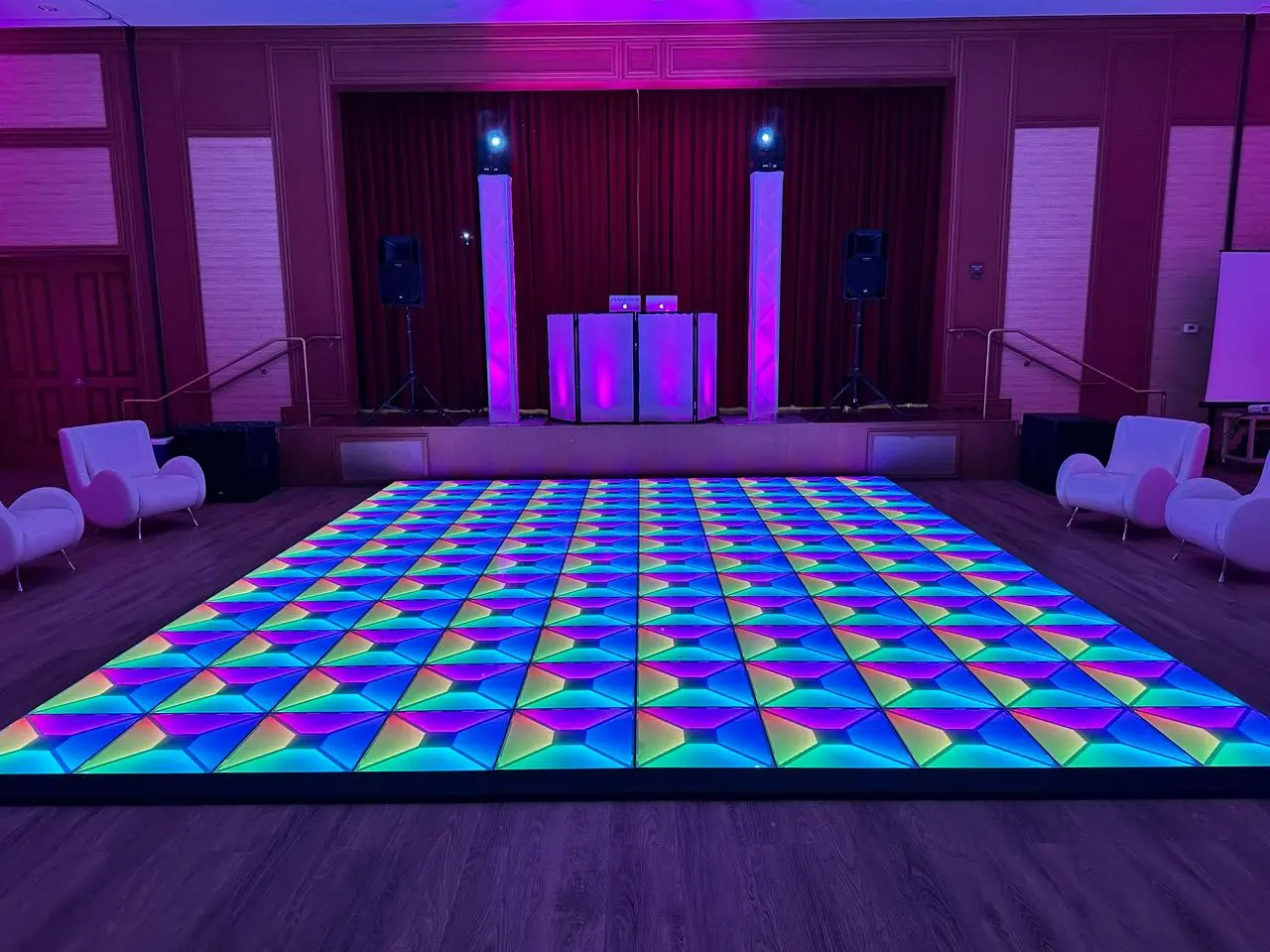 Specialty carpet flooring indoor setup for rent in Las Vegas